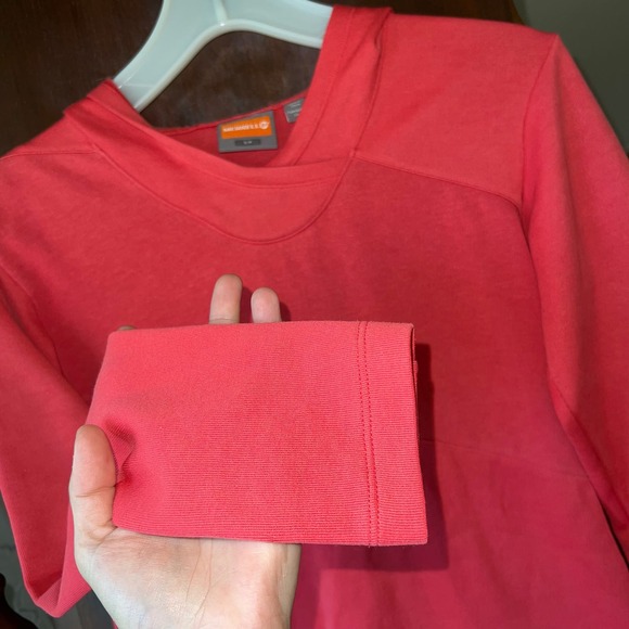 Merrell size small pullover hooded long sleeve shirt women’s red raspberry - Picture 7 of 11